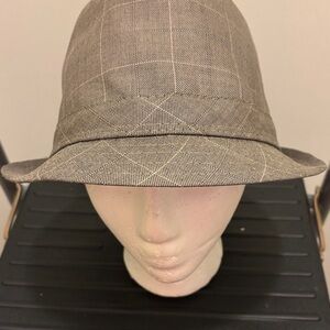 Gray Plaid Bucket Hat